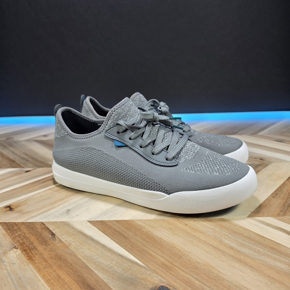 Vessi Weekend Mens 11 Sneaker Concrete Gray White Casual Everyday Shoes